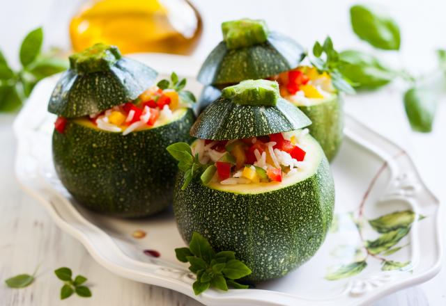 Courgettes farcies végétariennes