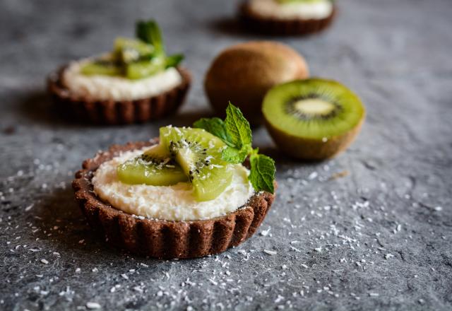 Mini-tartelettes kiwi/coco