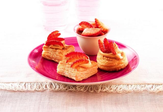 Petits vol au vent fraises et mascarpone