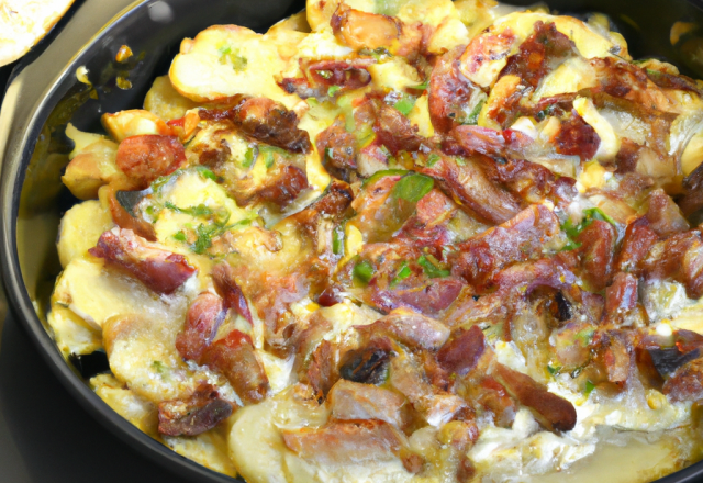 Tartiflette gourmande à la crème épaisse