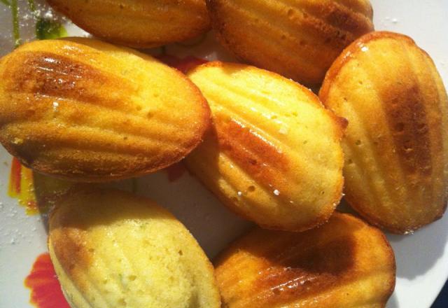 Madeleines citron vert et miel