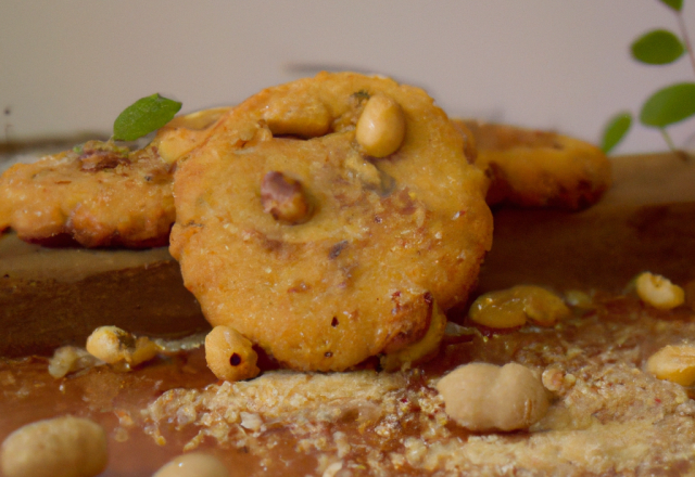 Cookies aux noisettes et cacahuètes