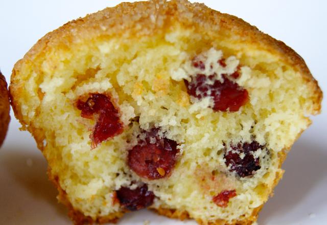 Muffins au citron et cranberries