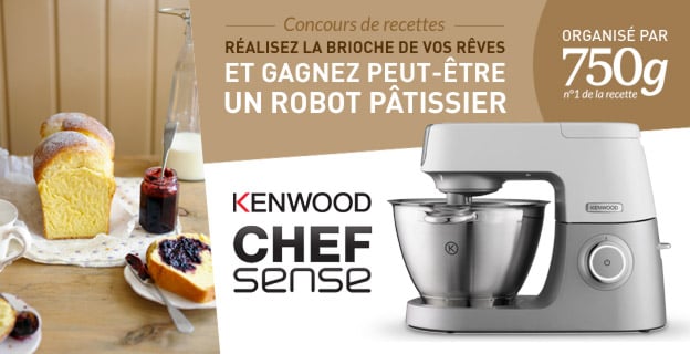 Préparez votre brioche de rêve et gagnez peut-être un robot pâtissier Kenwood (Chef Sense)