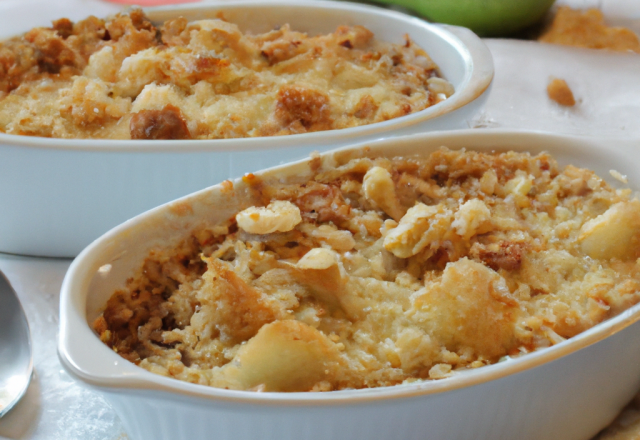 Crumbles de poires aux spéculoos