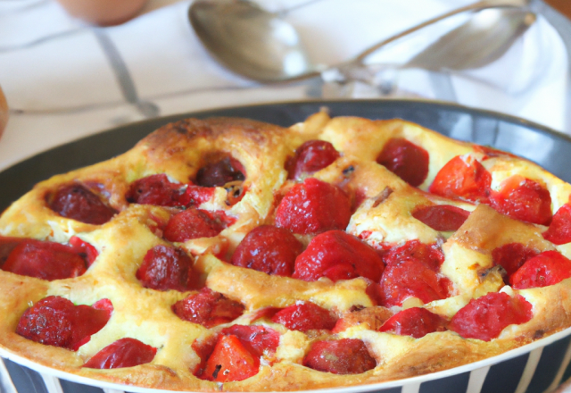 Clafoutis aux fraises maison