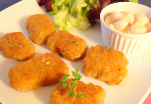 Nuggets de poulet à la vache qui rit