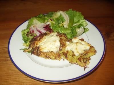 Nid de pomme de terre au boursin