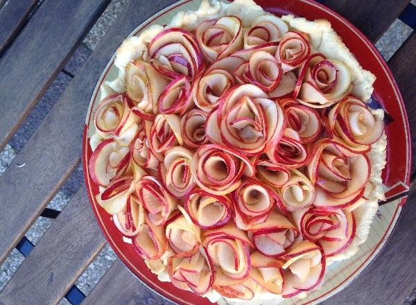 Résultats Concours photos - Tarte aux pommes bouquet de roses façon Alain Passard ®