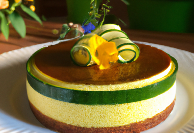 Entremet sucré aux courgettes