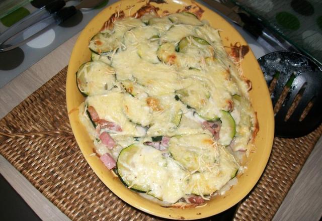 Gratin de courgettes aux pommes de terre