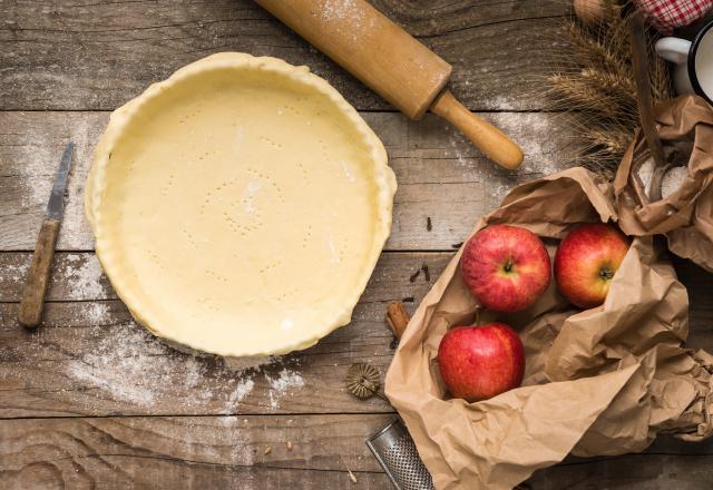 La pâte brisée à l'huile d'olive et à la purée d'amandes