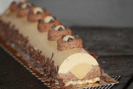 Bûche au caramel beurre salé