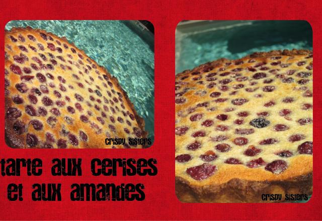 Tarte aux cerises et aux amandes