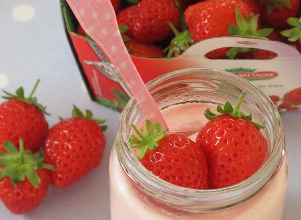 Yaourt fondant aux fraises label rouge