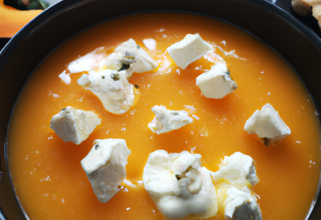 Velouté de potiron à la feta