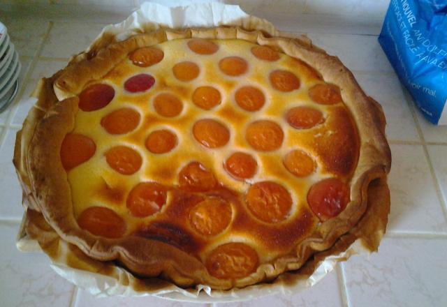 Tarte abricots et fromage blanc