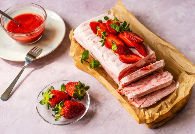 Semifreddo aux fraises