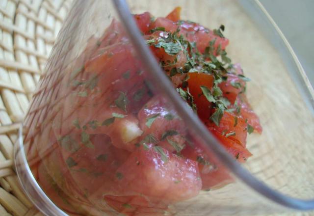 Tartare de tomates économique