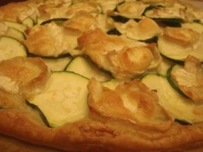 Tarte chèvre courgettes