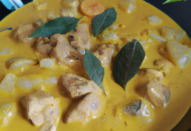 Blanquette de lotte au curry