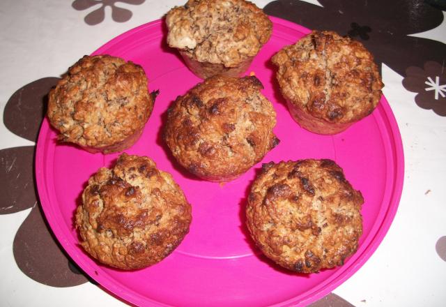 Muffins chocolat-coco moelleux