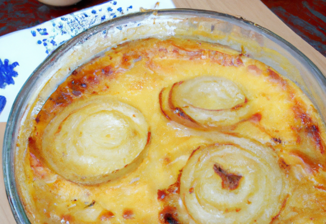 Gratin d'oignon doux des Cévennes "Saint-André" au cidre Pays d'Auge