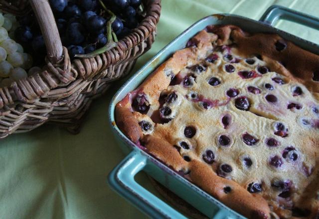 Clafoutis aux raisins frais