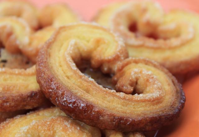 Palmiers au sucre et beurre de cacahuètes