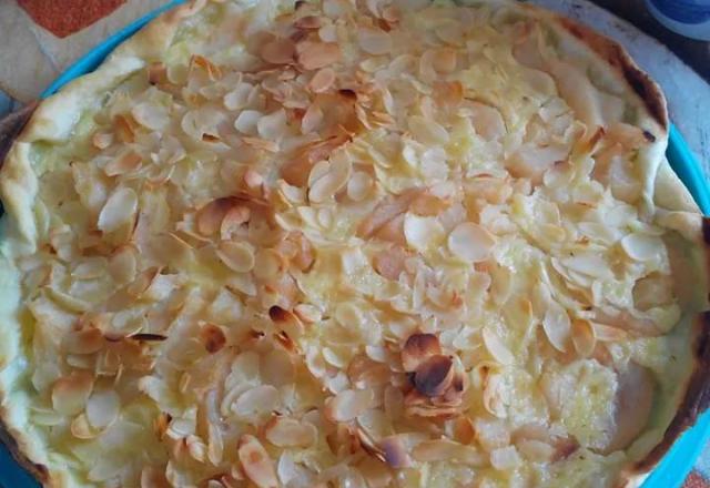 Tarte aux poires et amandes