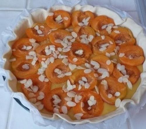 Tarte aux abricots et à la crème d'amandes