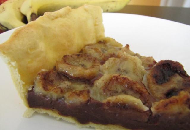 Tarte chocolat banane avec sa pâte maison