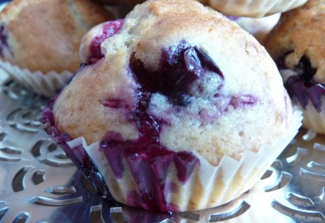 Muffins myrtilles-framboises