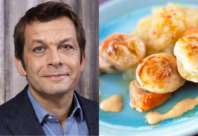 C’est la bonne idée pour une entrée de Noël : Laurent Mariotte partage sa recette de Saint-Jacques poêlées aux poireaux