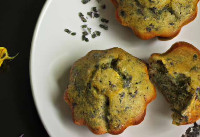 Muffins à l'huile d'olive au citron et aux graines de pavot