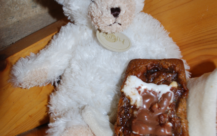 Fondants au chocolat au lait et cœur d'ourson guimauve