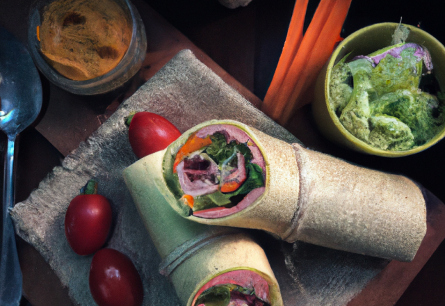 Wrap thon & crudités