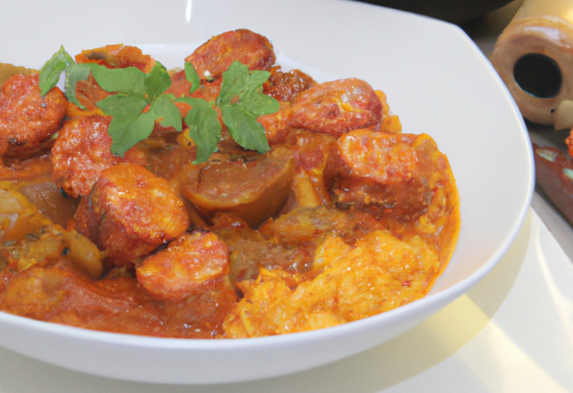 Rougail de saucisses classique