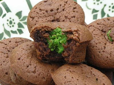 Petits moelleux au chocolat cœur à la pistache