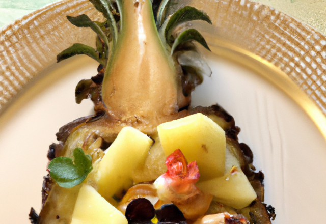 Dinde farcie aux morilles / ananas