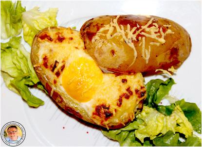 Pommes de terre farcies aux œufs