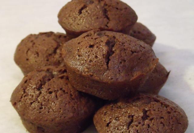 Muffins coulants au chocolat et fleur de sel