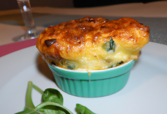 Soufflé au fromage et au cresson maison