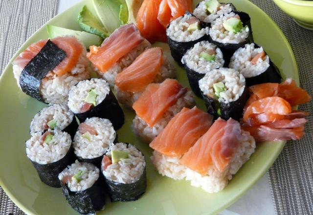 Makis saumon et avocat maison