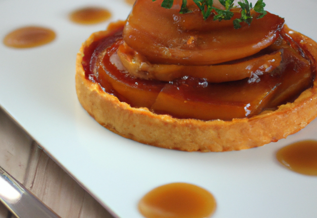 Tartelette tatin au foie gras