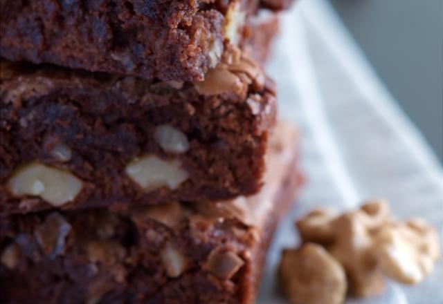 Brownie avec des noix de pécan