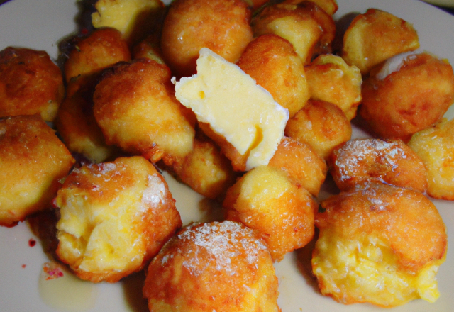 Petits beignets de Cottage Cheese au Chavignol