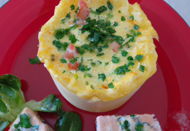 Flan de homard et sa crème d'estragon maison