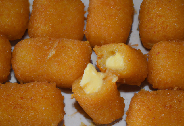 Croquettes de pommes de terre croquantes au fromage fondant