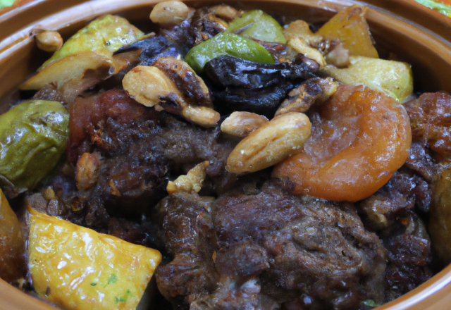 Tajine d'agneau aux fruits secs